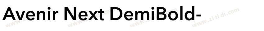 Avenir Next DemiBold字体免费下载字体转换